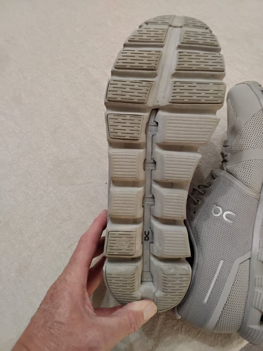 On Cloud 5 "Fog/Alloy" Men's Size 11 - Excellent Condition - Picture 9 of 11